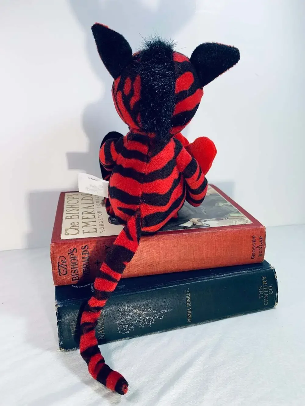 Red and black striped Zebra Wild about You plush Burton & Burton Valentines